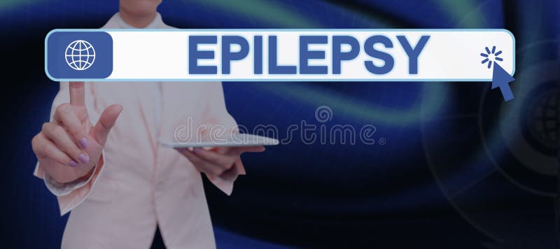 Text sign showing Epilepsy. Business showcase Fourth most common neurological disorder Unpredictable seizures stock photos