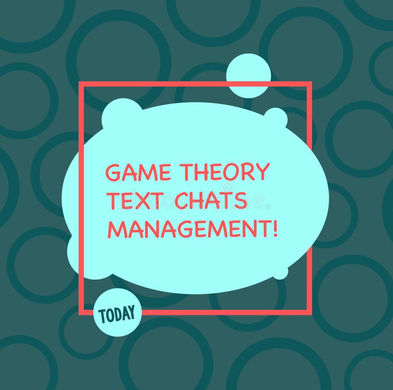 Text Sign Showing Game Theory Social Media Management ...