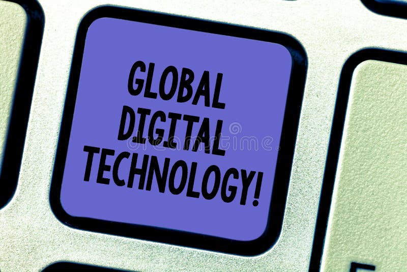 Text Sign Showing Global Digital Technology. Conceptual Photo Digitized