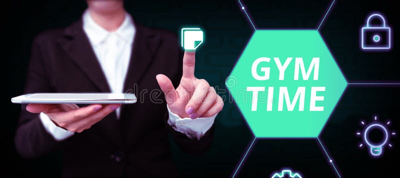Text Sign Showing Gym Time Word Written On A Motivation To Start text-sign-showing-gym-time-word-written-on-a-motivation-to-start