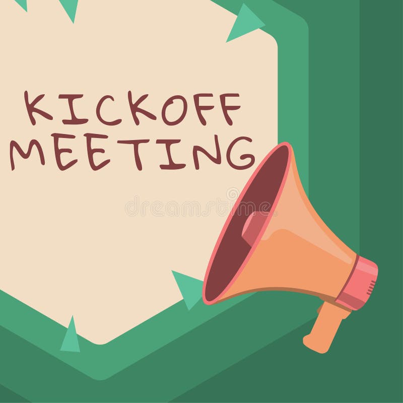 Handwriting Text Kick Off Meeting. Concept Meaning Getting Fired from Your  Team Private Talking about Company Gearshaped Stock Illustration -  Illustration of project, launch: 167019176