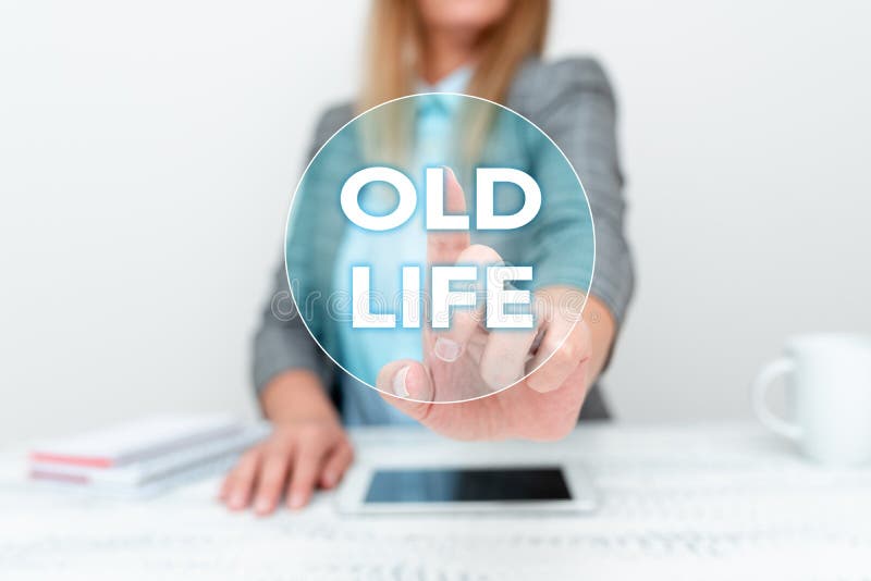 Text sign showing Old Life. Word for the way I was in the past before some important change happened Displaying New stock image