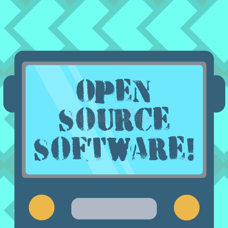 Text Sign Showing Open Source Software. Conceptual Photo Software with