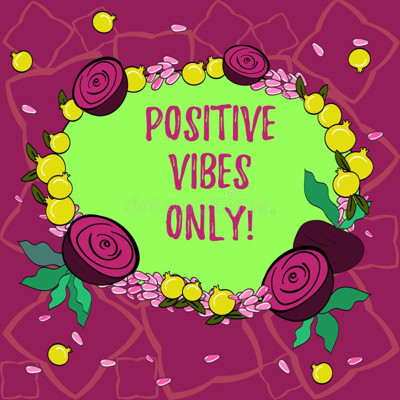 Text Sign Showing Positive Vibes only. Conceptual Photo Emotional ...