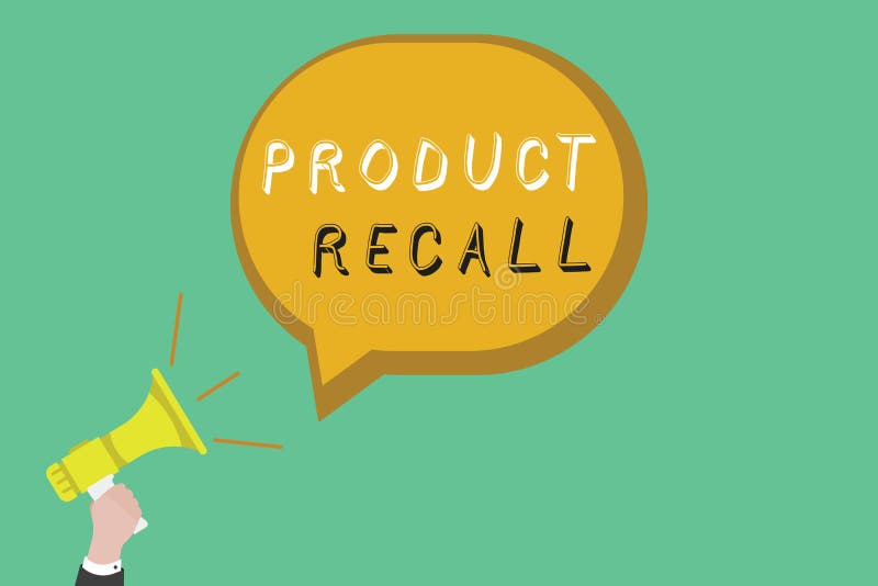 Text Sign Showing Product Recall Conceptual Photo Request By A Company