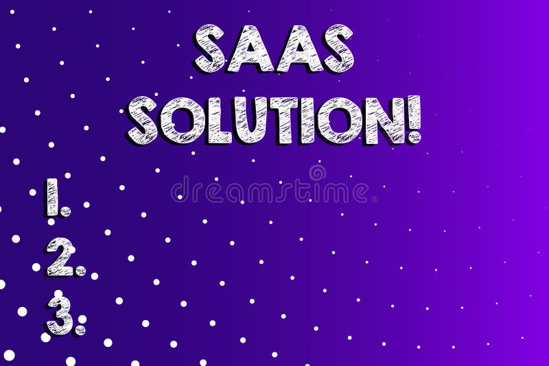 Text sign showing Saas Solution. Conceptual photo software delivery method that provides access to software Lilac Violet vector illustration Text sign showing Saas Solution. Conceptual photo software delivery method that provides access to software Lilac Violet vector illustration