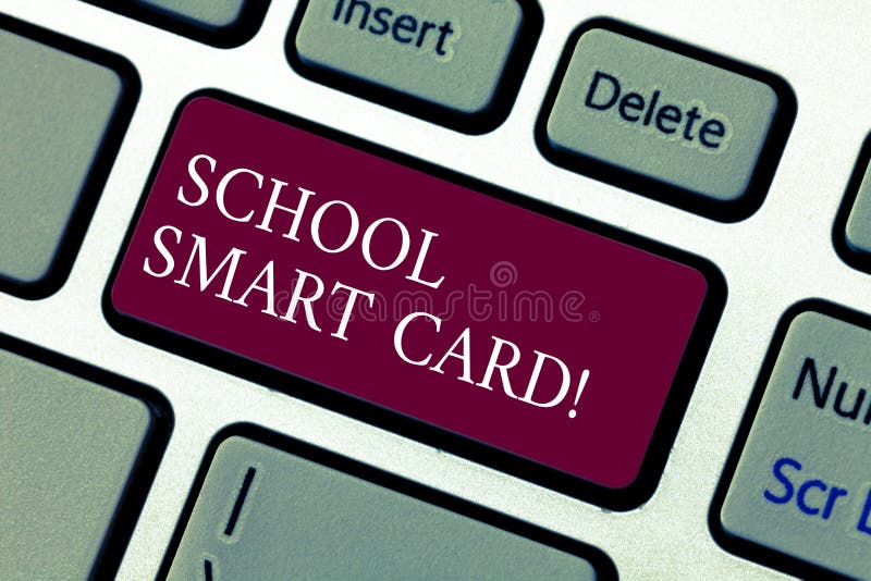 Text Sign Showing School Smart Card. Conceptual Photo Integrated