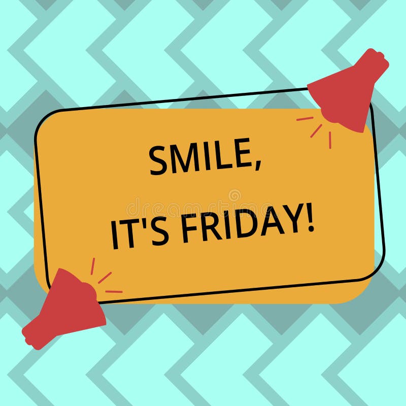 Smile! It`s Friday! - Weekend Is Coming Background Design Concept With ...