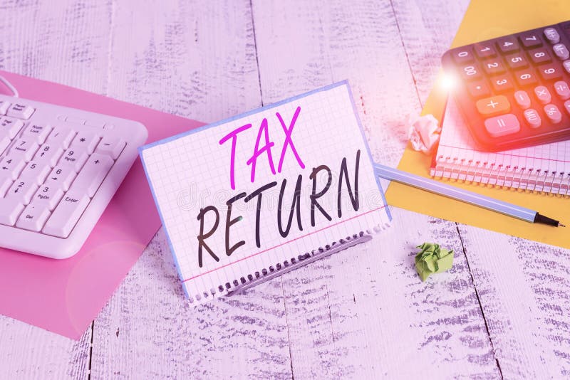 text-sign-showing-tax-return-conceptual-photo-tax-payer-financial