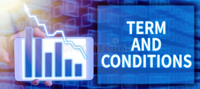Text sign showing Term And Conditions. Business approach Policies and Rules where one must Agree to Abide vector illustration