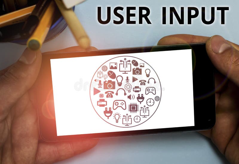 Text Sign Showing User Input. Conceptual Photo Any Information or Data