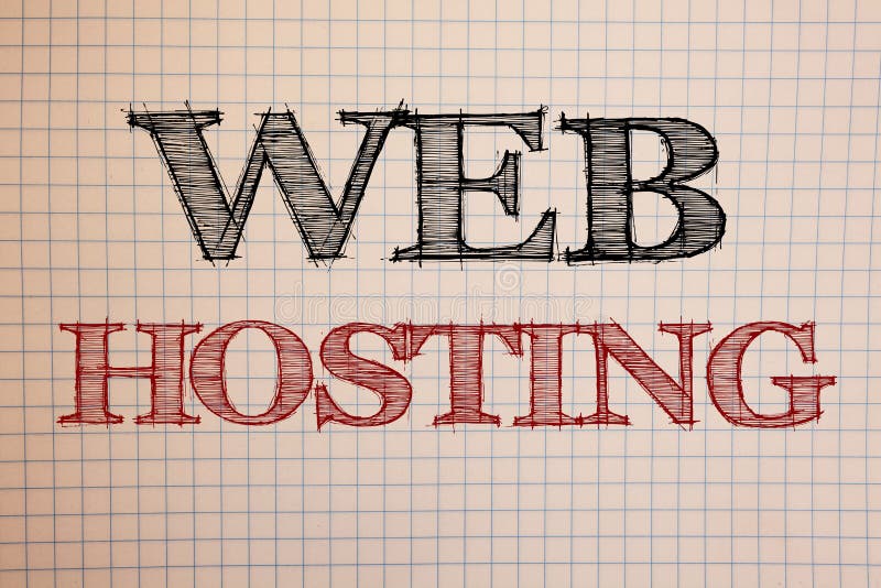 Text sign showing Web Hosting. 