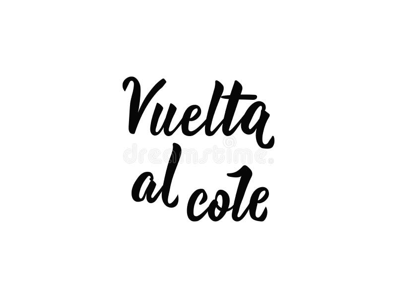 Bienvenidos Vuelta Al Cole Welcome Back Stock Vector (Royalty Free