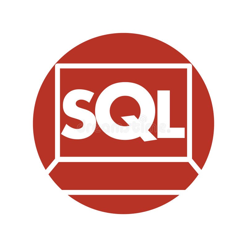 Text SQL Structured Query Language Sigh Stroke Symbol Stock Vector ...