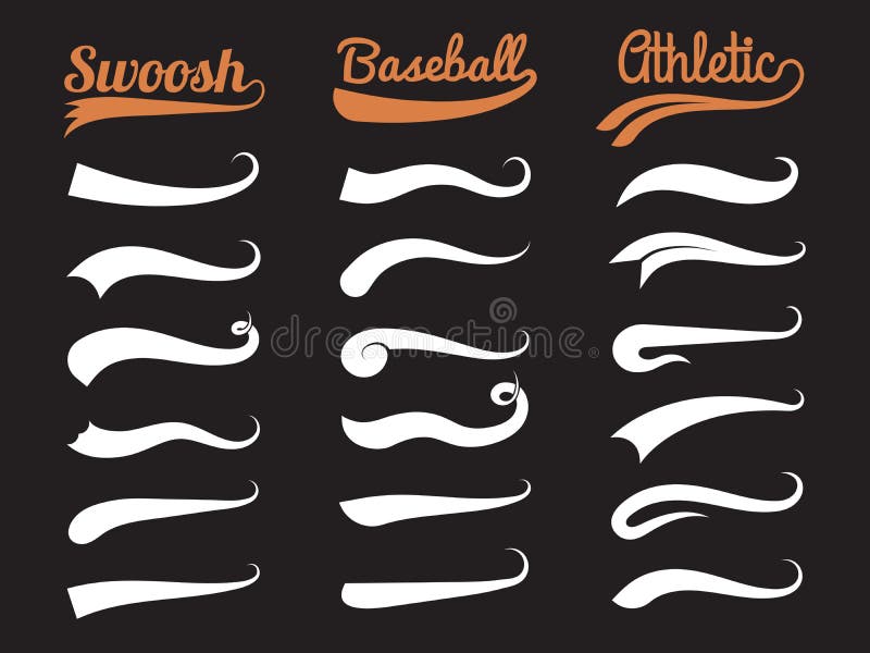 Font tails svg, Text tails svg, text swashes svg, font swash svg, text swoosh  svg. 7 designs of tails