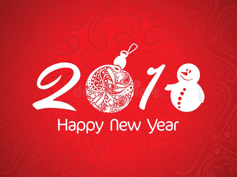 Texte créatif artistique abstrait de nouvelle année de Noël illustration stock Texte créatif artistique abstrait de nouvelle année de Noël illustration stock