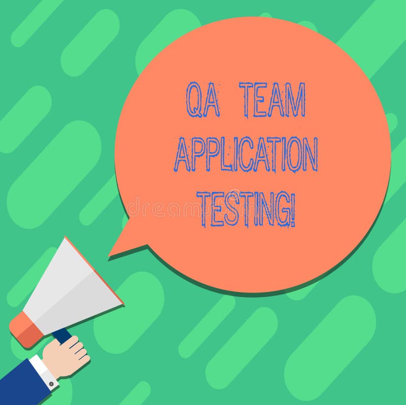 Texte d'écriture écrivant QA Team Application Testing Question et réponse de signification de concept faisant l'essai HU de logic illustration stock Texte d'écriture écrivant QA Team Application Testing Question et réponse de signification de concept faisant l'essai HU de logic illustration stock