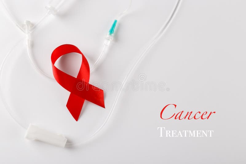Texte de traitement contre le cancer images stock