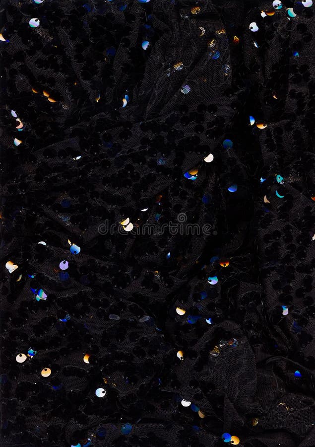Textile Abstract Background Black Sequin Decor Stock Image - Image of  fashion, metallic: 183030167