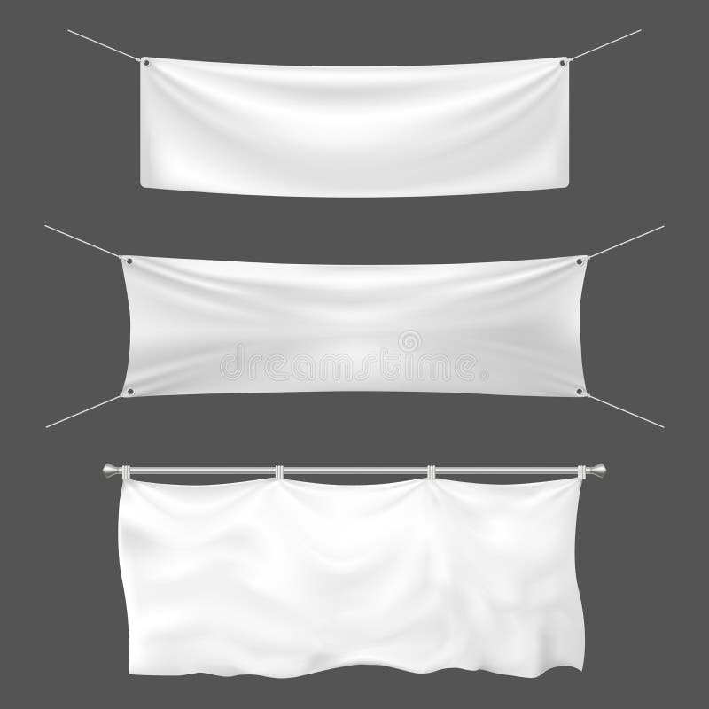 Polyester Cloth Blank Banners White Banner Signs With - Temu