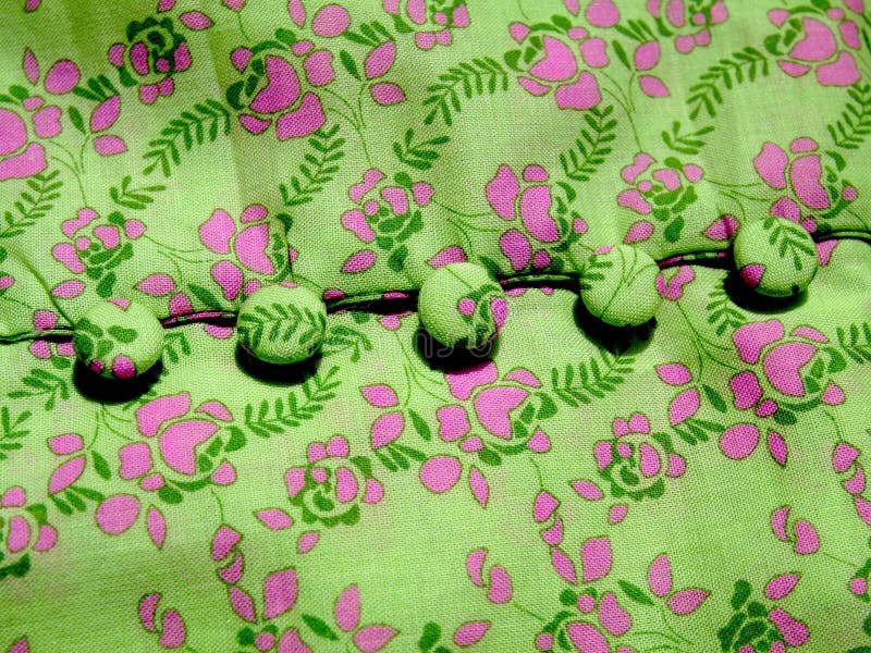 Textile with buttons