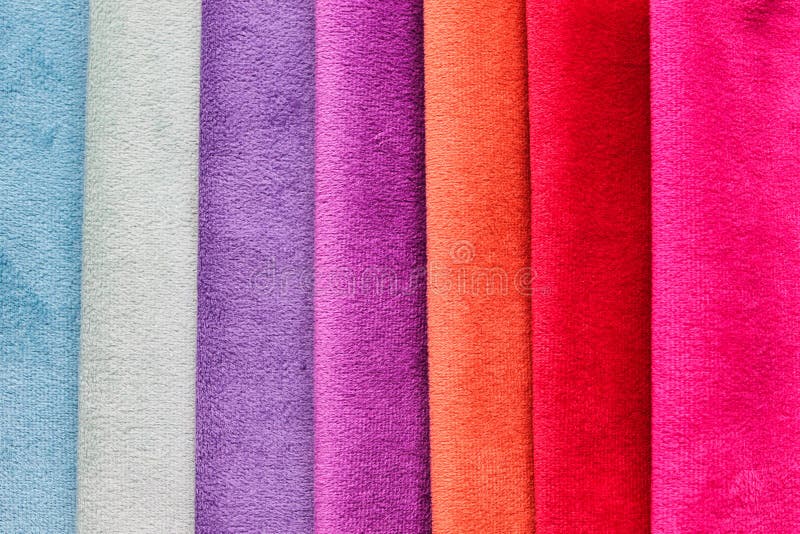 Textile Samples Closeup stock images
