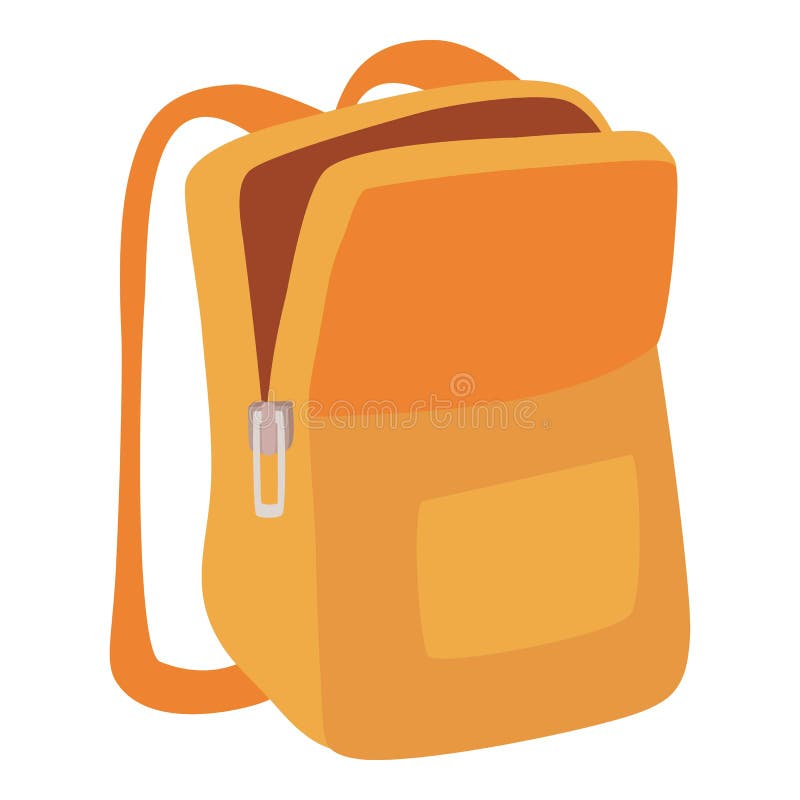 Textile School Backpack Icon Cartoon Vector. Bag Pack Stock Vector -  Illustration of sign, open: 228899143
