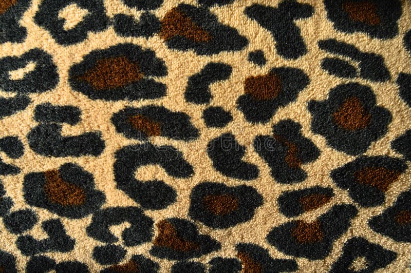 Textile texture coarse fabric, leopard polar fleece fabric texture, fabric macro shooting background royalty free stock photo