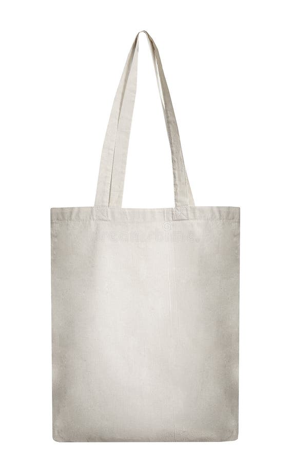 Textile Tote Bag Isolated on White.Organic Eco Shopping Bag Stock Photo ...