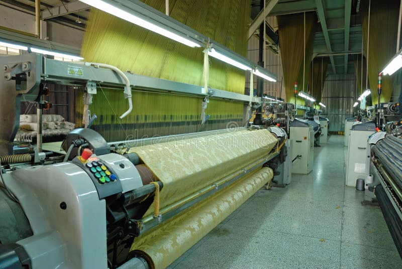 Textile Industry (denim) Weaving Stock Photo Image of bobbin