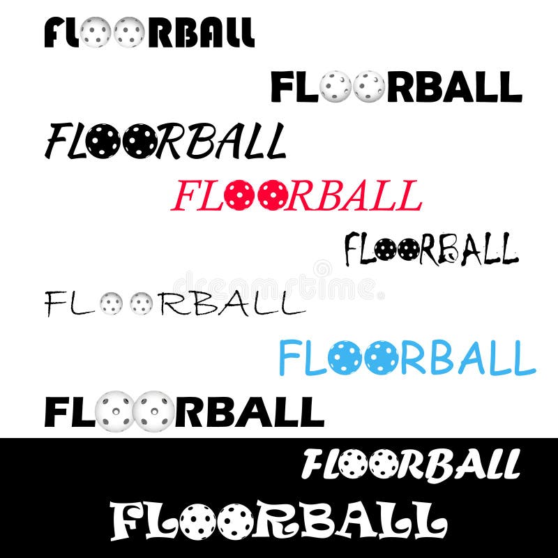 Textl Floorball для логотипа команда и чашка иллюстрация штока Textl Floorball для логотипа команда и чашка иллюстрация штока
