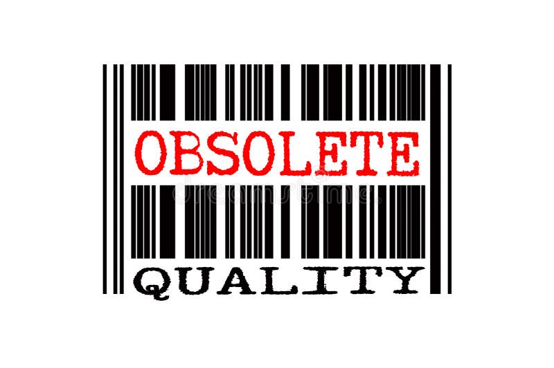 Texto conceitual no código de barras ilustração do vetor