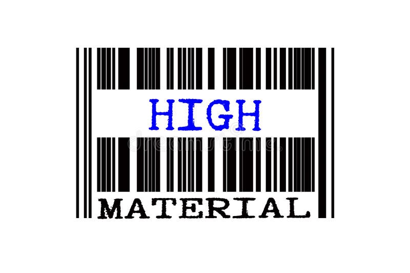Texto conceitual no código de barras ilustração royalty free