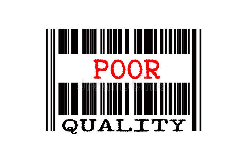 Texto conceitual no código de barras ilustração do vetor