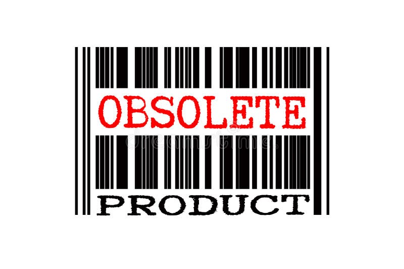 Texto conceitual no código de barras ilustração stock