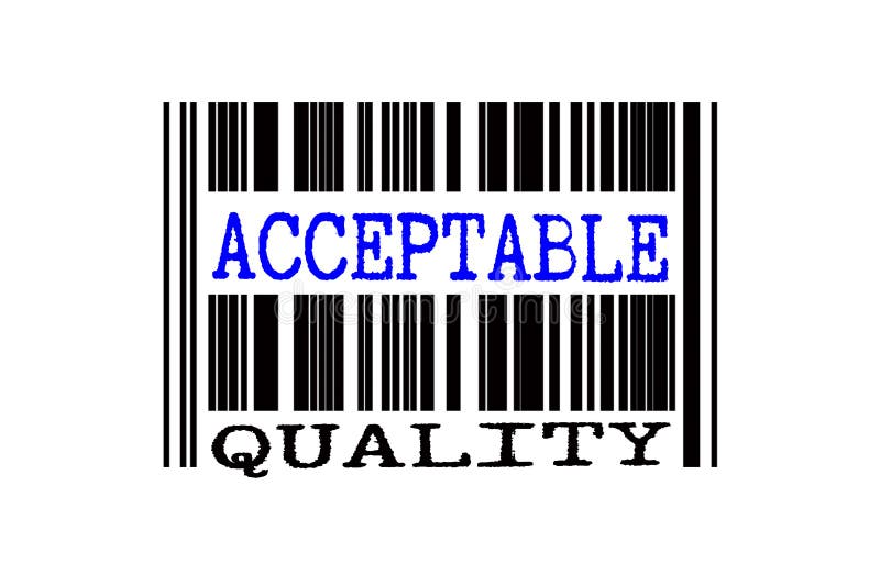 Texto conceitual no código de barras ilustração stock