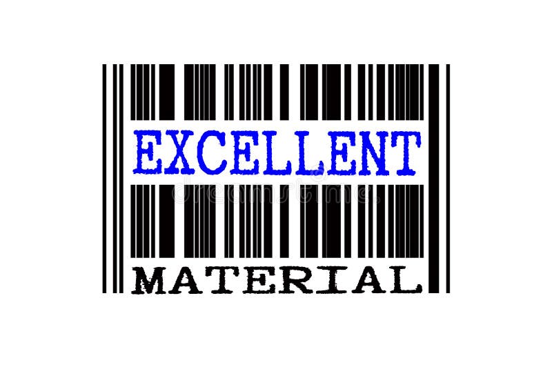 Texto conceitual no código de barras ilustração do vetor