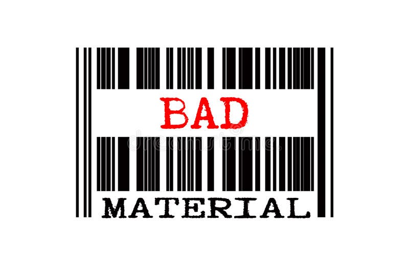 Texto conceitual no código de barras ilustração stock