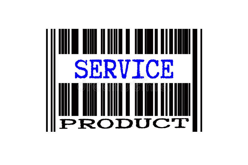 Texto conceitual no código de barras ilustração stock