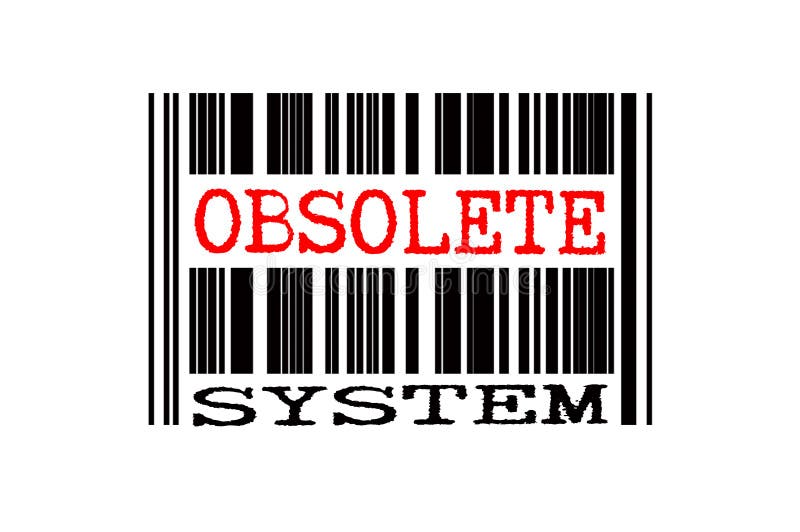 Texto conceitual no código de barras ilustração royalty free