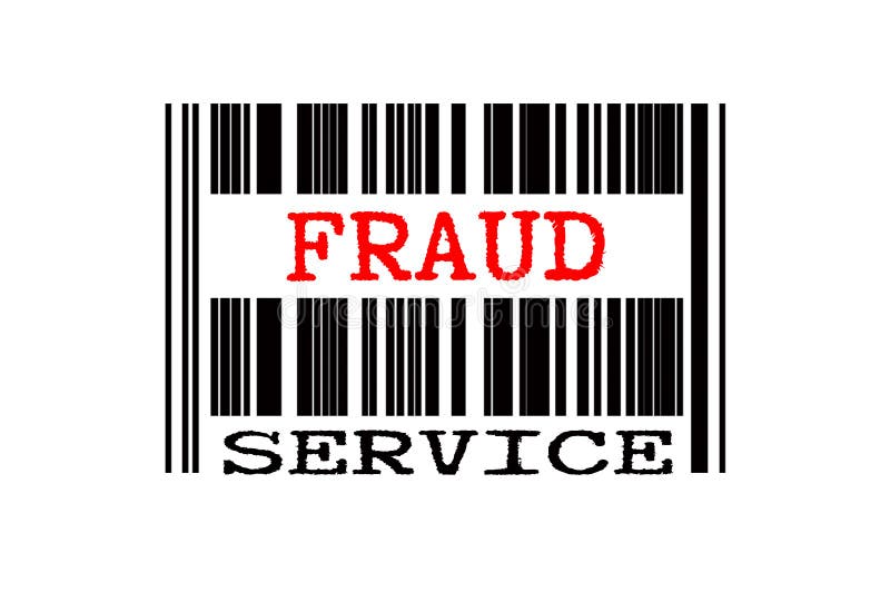 Texto conceitual no código de barras ilustração royalty free