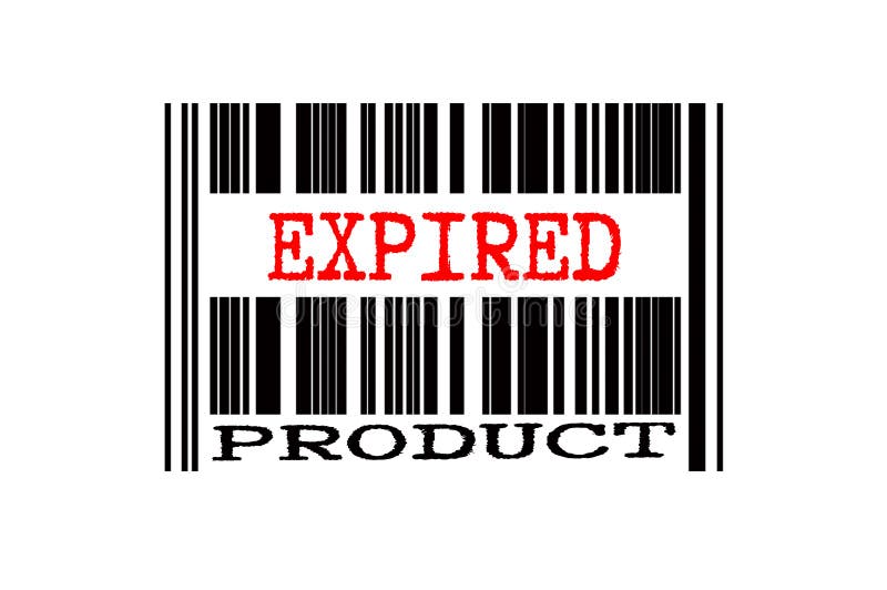 Texto conceitual no código de barras ilustração do vetor