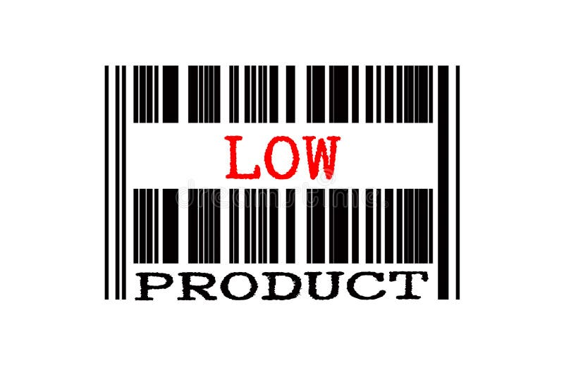 Texto conceitual no código de barras ilustração royalty free