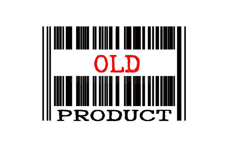 Texto conceitual no código de barras ilustração royalty free