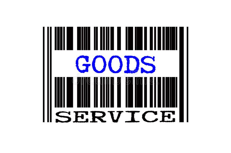 Texto conceitual no código de barras ilustração do vetor