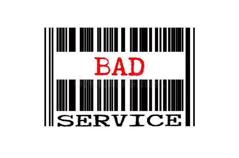 Texto conceitual no código de barras ilustração royalty free