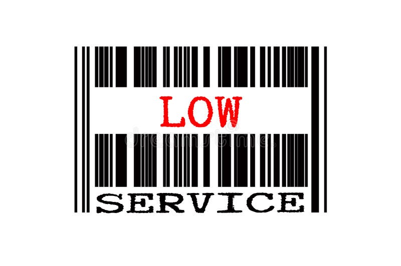 Texto conceitual no código de barras ilustração royalty free