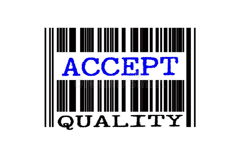 Texto conceitual no código de barras ilustração stock