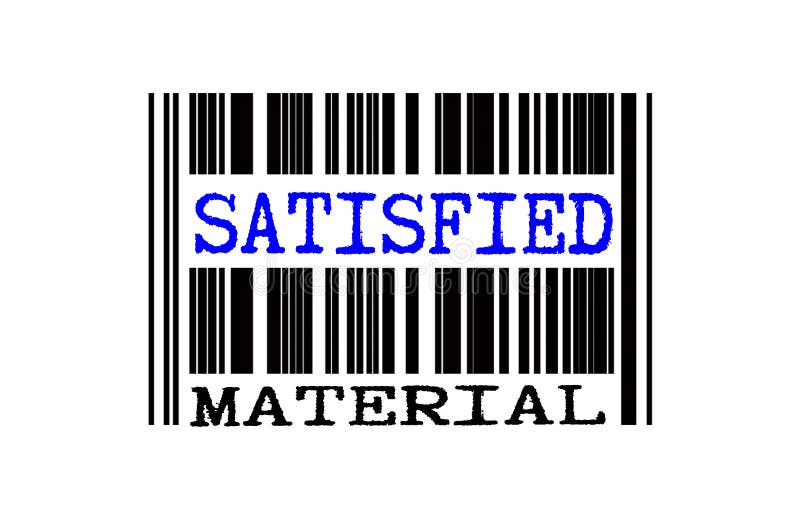 Texto conceitual no código de barras ilustração stock