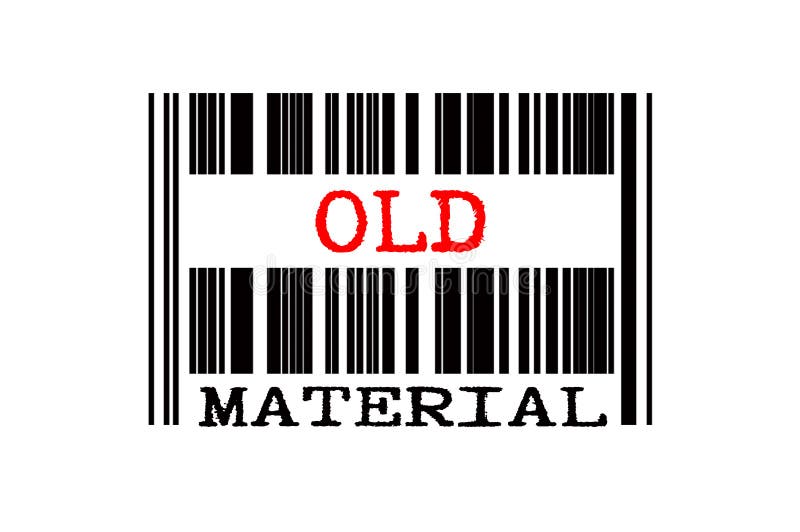 Texto conceitual no código de barras ilustração royalty free